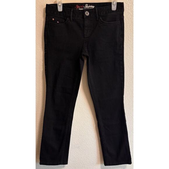 Tommy Hilfiger Women’s Size 4 Short Black Jeans Spirit Skinny 5-Pocket Western - Picture 1 of 9
